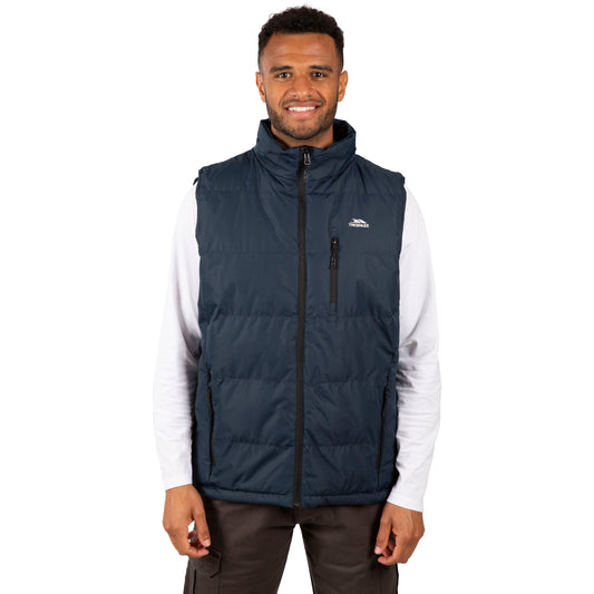Clasp Mens Padded Gilet - Navy
