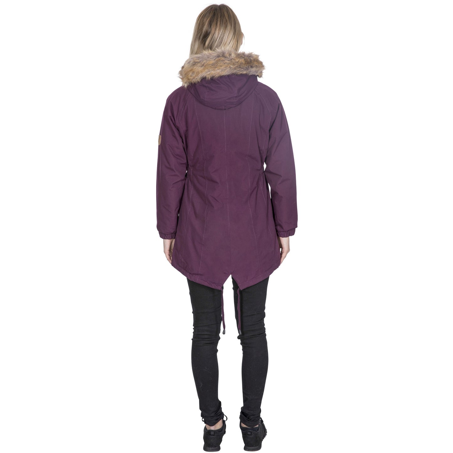Celebrity Women's Waterproof Padded Longer Length Parka Jacket in Potent Purple