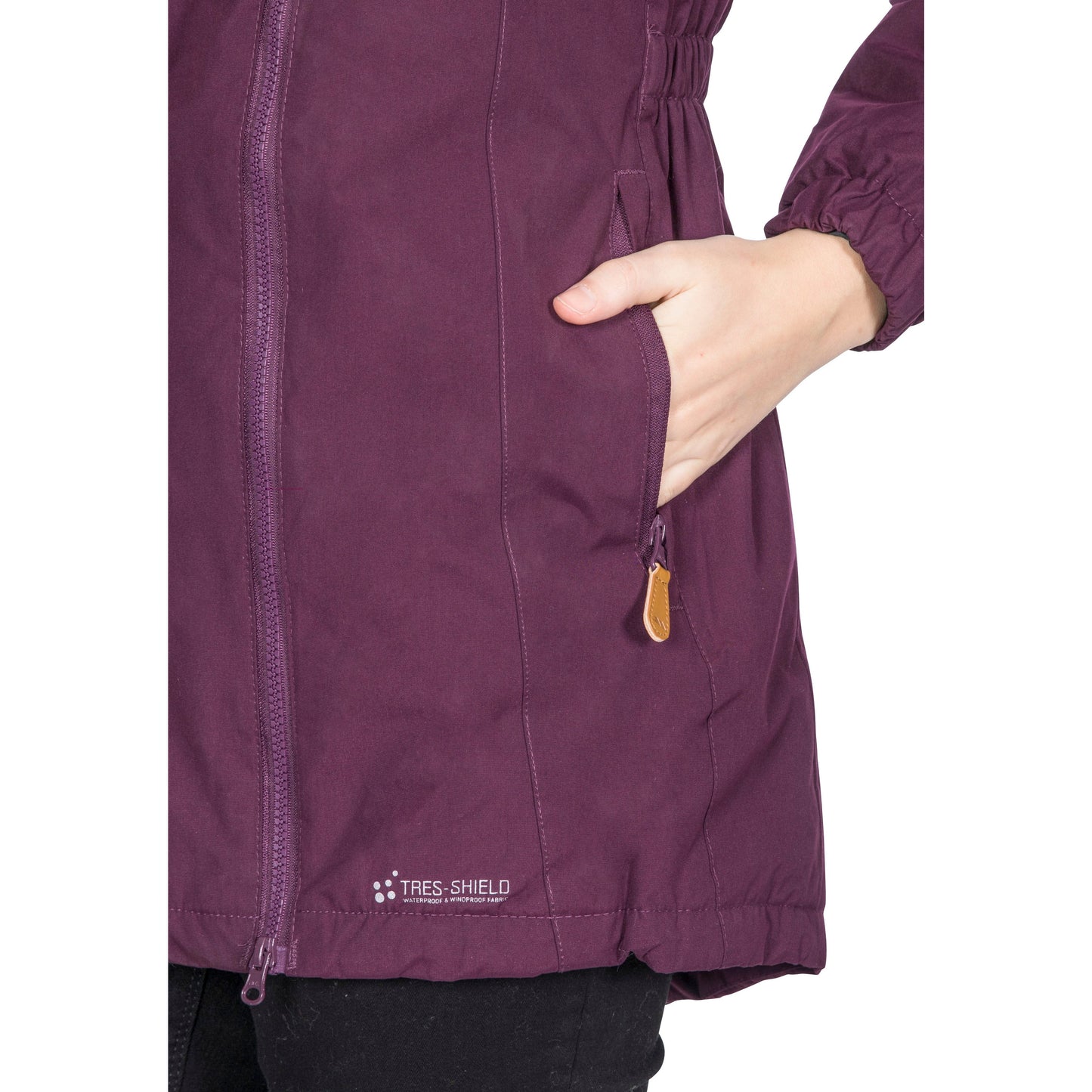 Celebrity Women's Waterproof Padded Longer Length Parka Jacket in Potent Purple