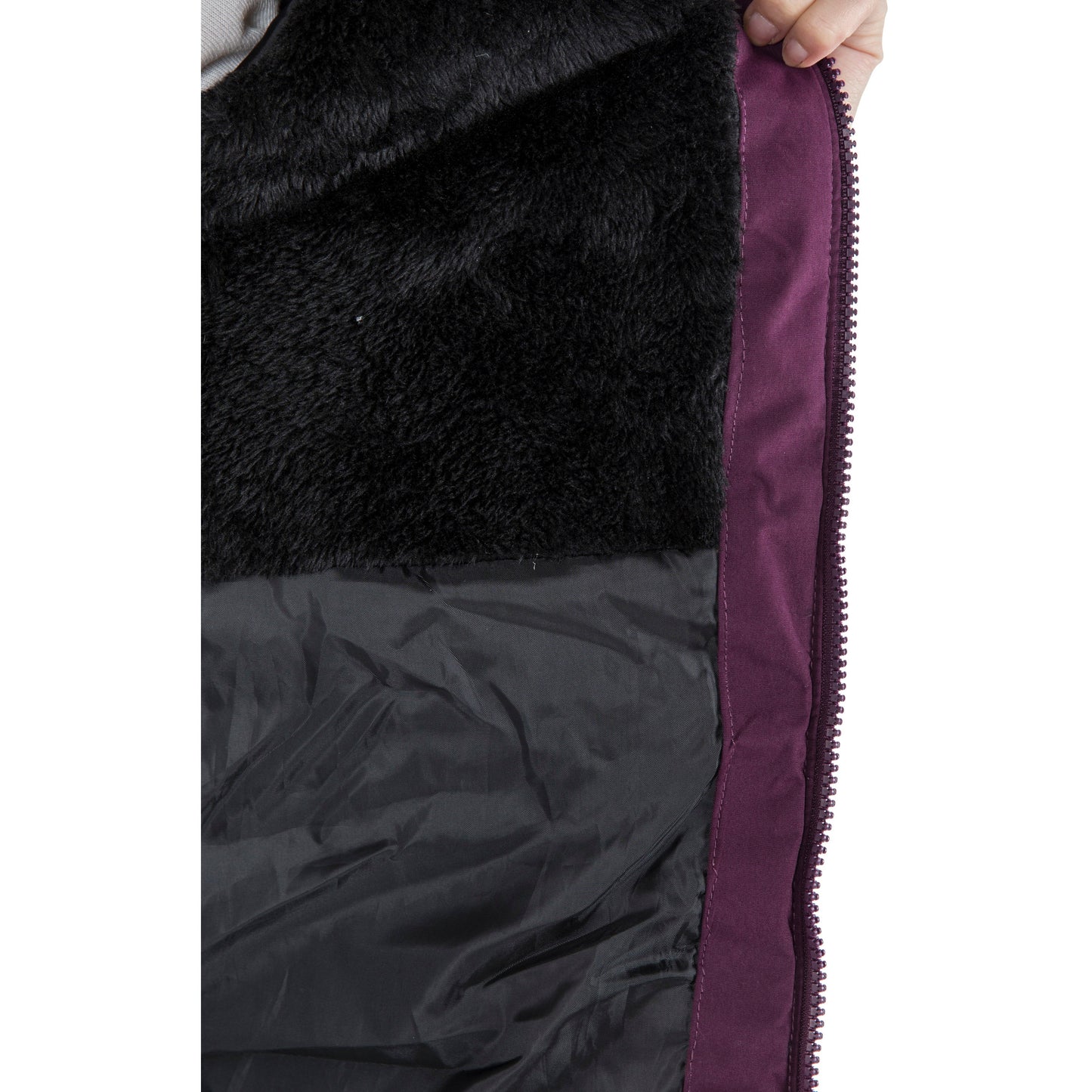 Celebrity Women's Waterproof Padded Longer Length Parka Jacket in Potent Purple