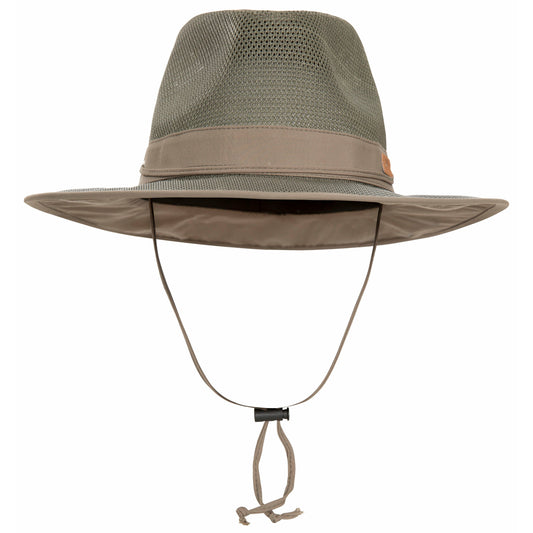 Classified Unisex Panama Mesh Hat in Khaki