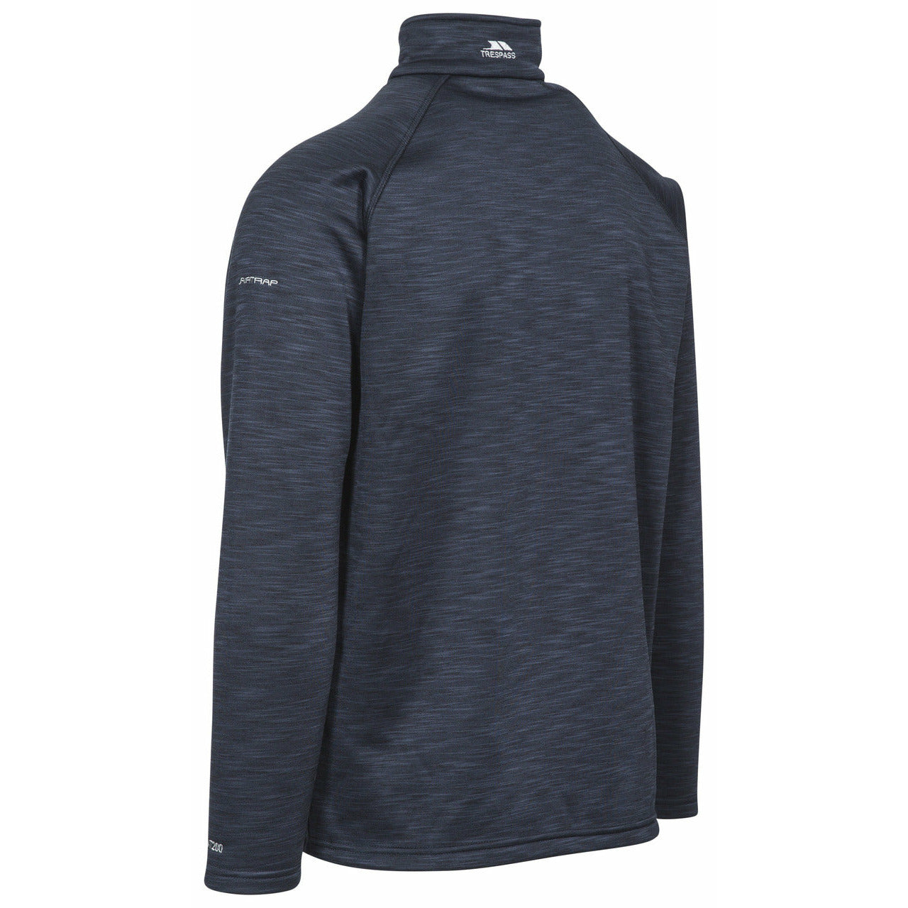 Collins Mens Half Zip Fleece Jumper in Navy Marl