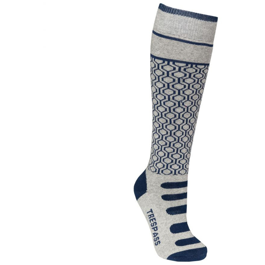 Concave - Kids Unisex Ski Socks (2 Pair Pack) - Grey Marl