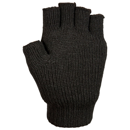 Dita Unisex Adults Fingerless Gloves in Black