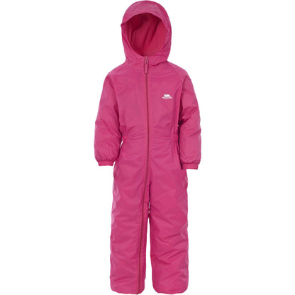 Dripdrop Trespass Padded Waterproof Childs Puddle Suit in Pink