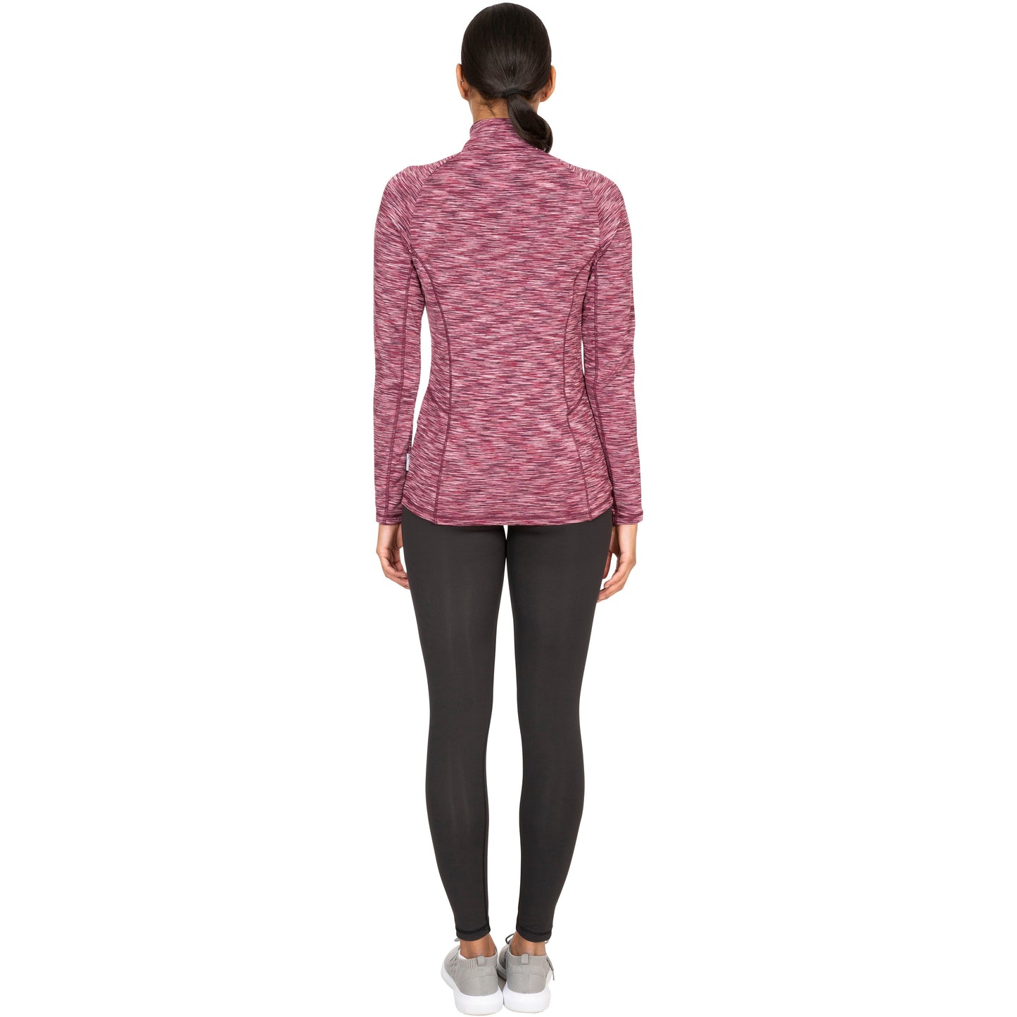 Edith Women's Long Sleeve Active Top - Fig Marl