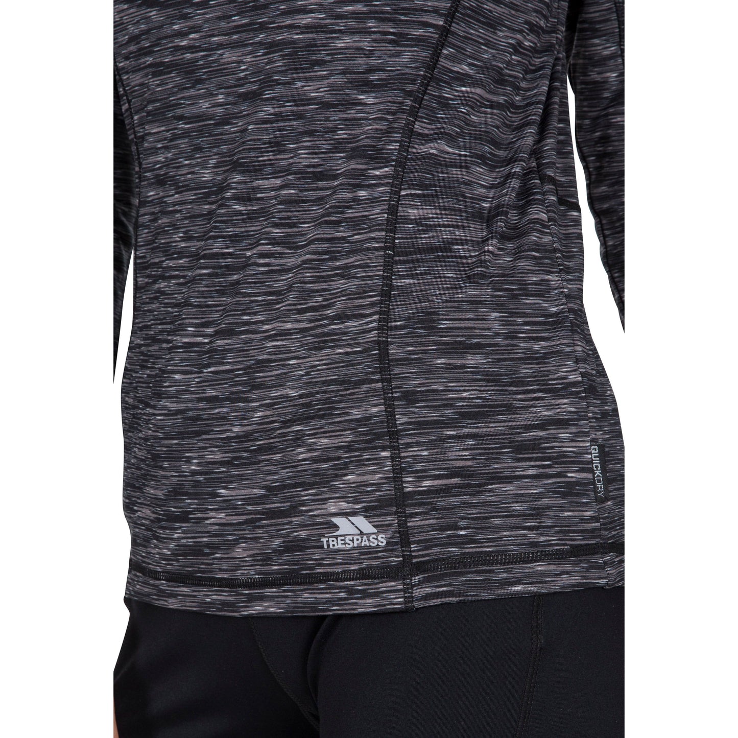 Edith Women's Long Sleeve Active Top - Grey Marl