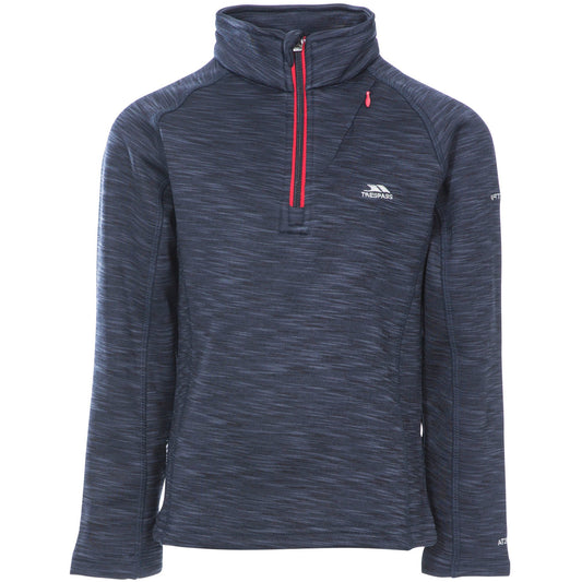 Edvin Boys' Fleece Jumper in Navy Marl