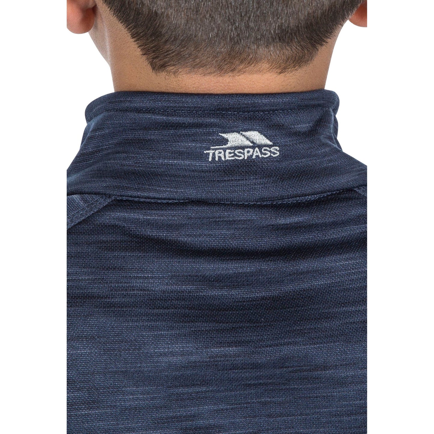 Edvin Boys' Fleece Jumper in Navy Marl