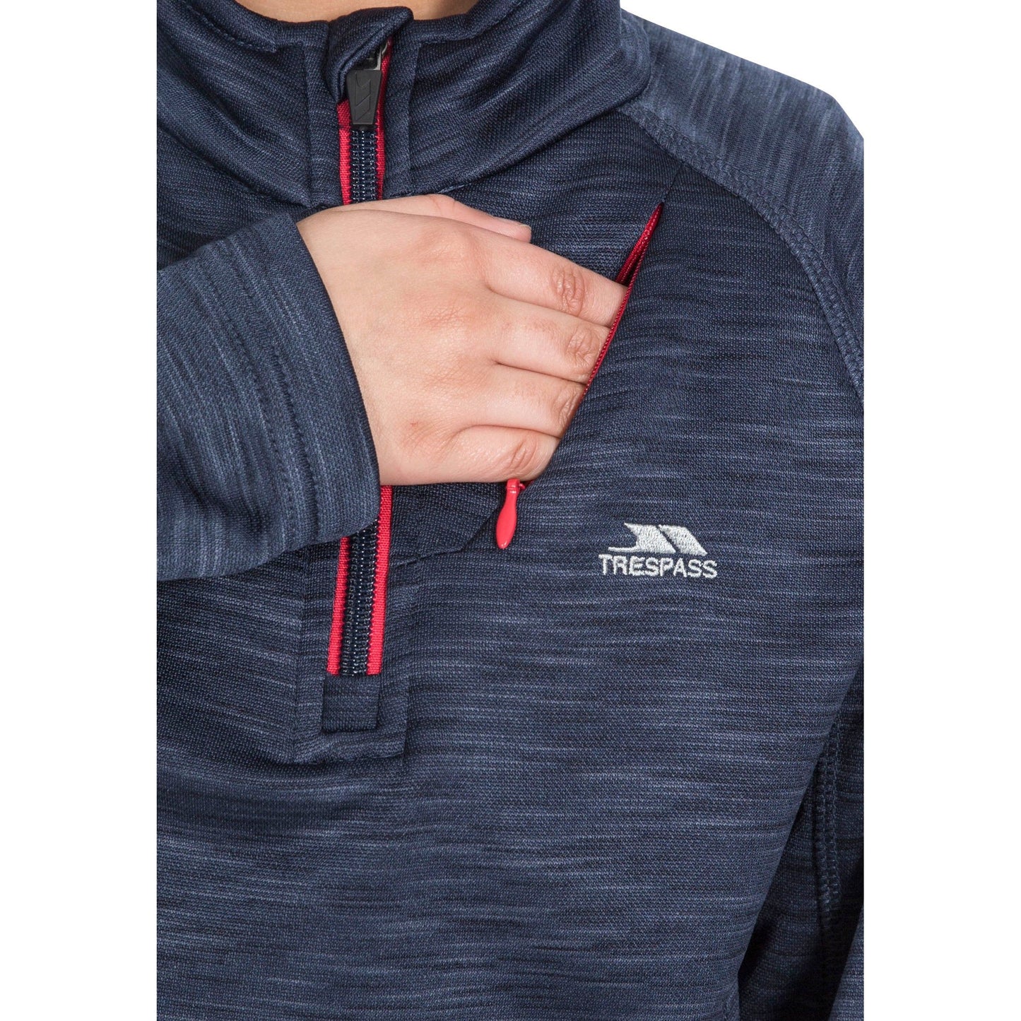 Edvin Boys' Fleece Jumper in Navy Marl