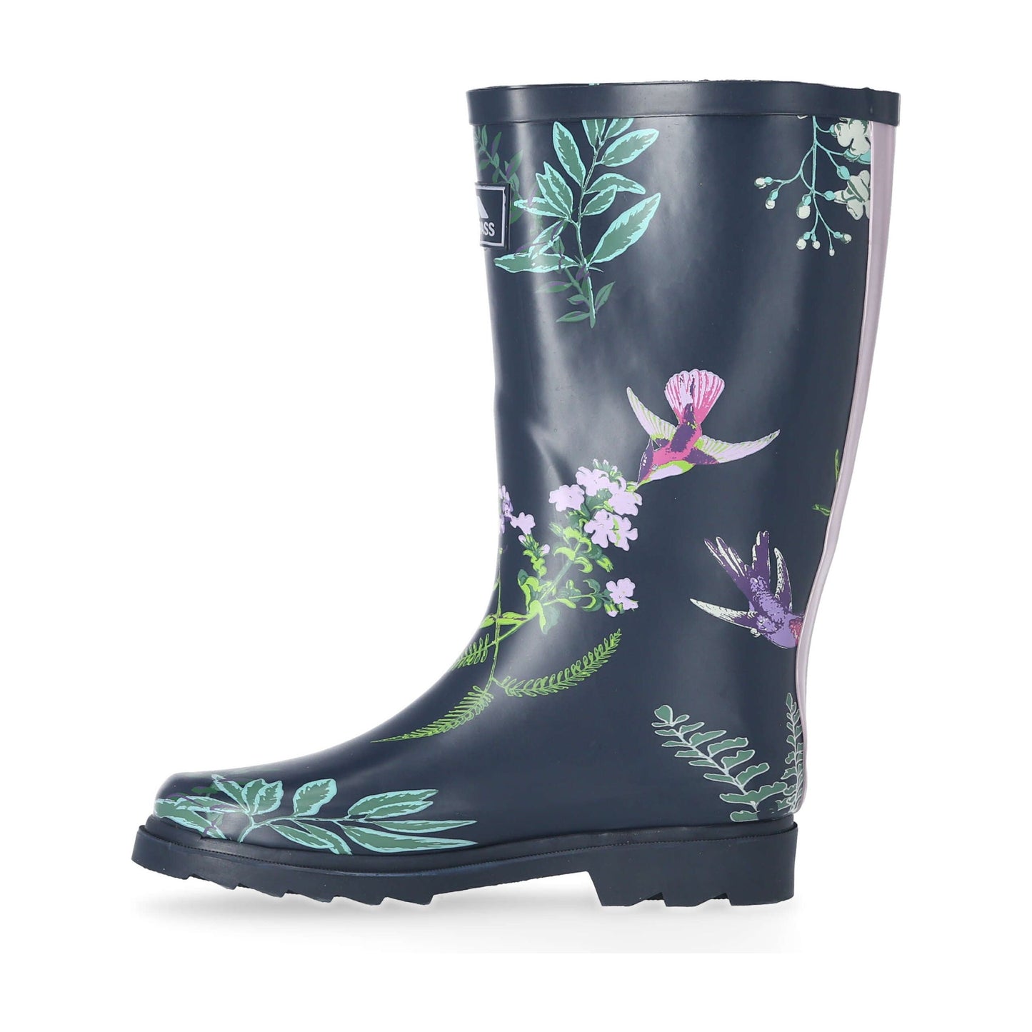 Elena Women's Patterned Wellies in Humming Bird Print