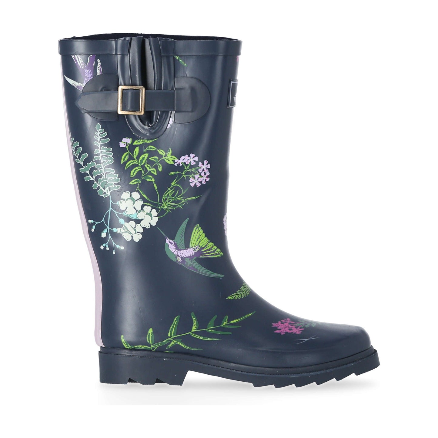 Elena Women's Patterned Wellies in Humming Bird Print