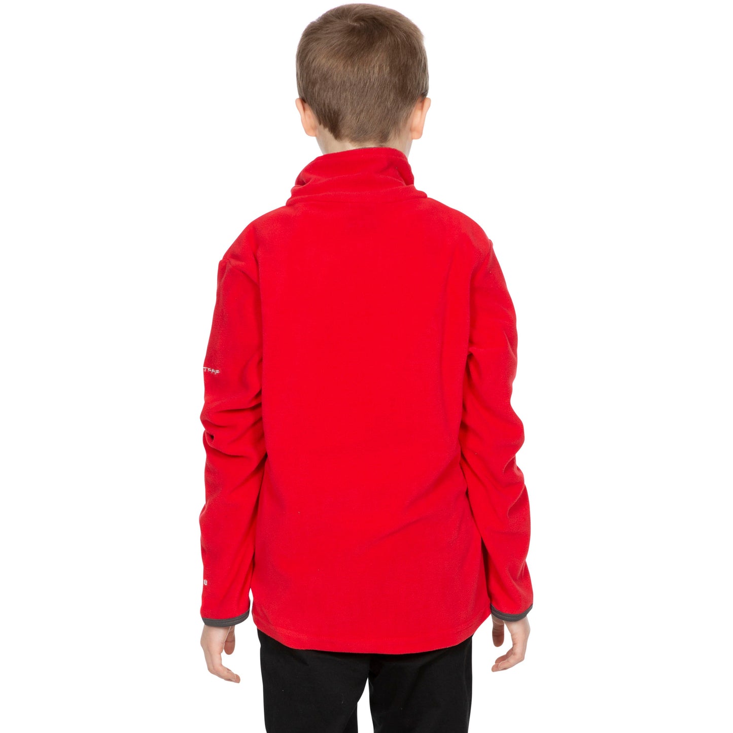 Etto Boys Half Zip Fleece in Red