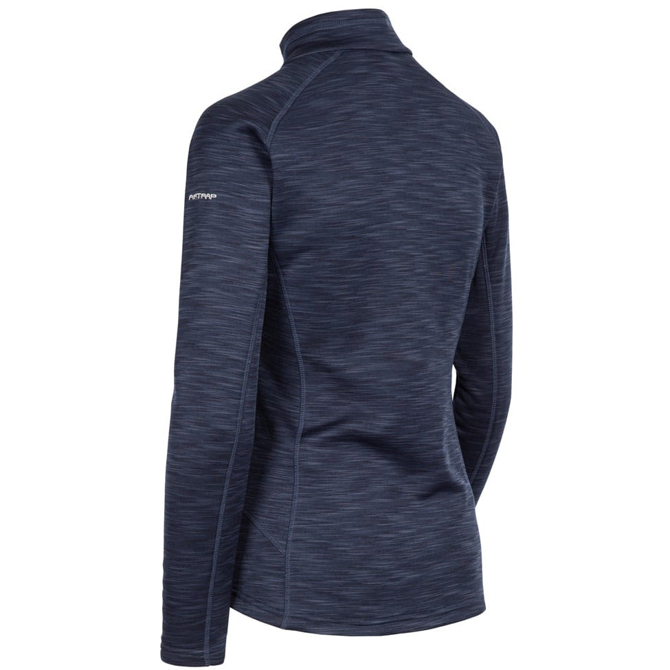 Fairford Women's Half Zip Fleece Top in Navy Marl