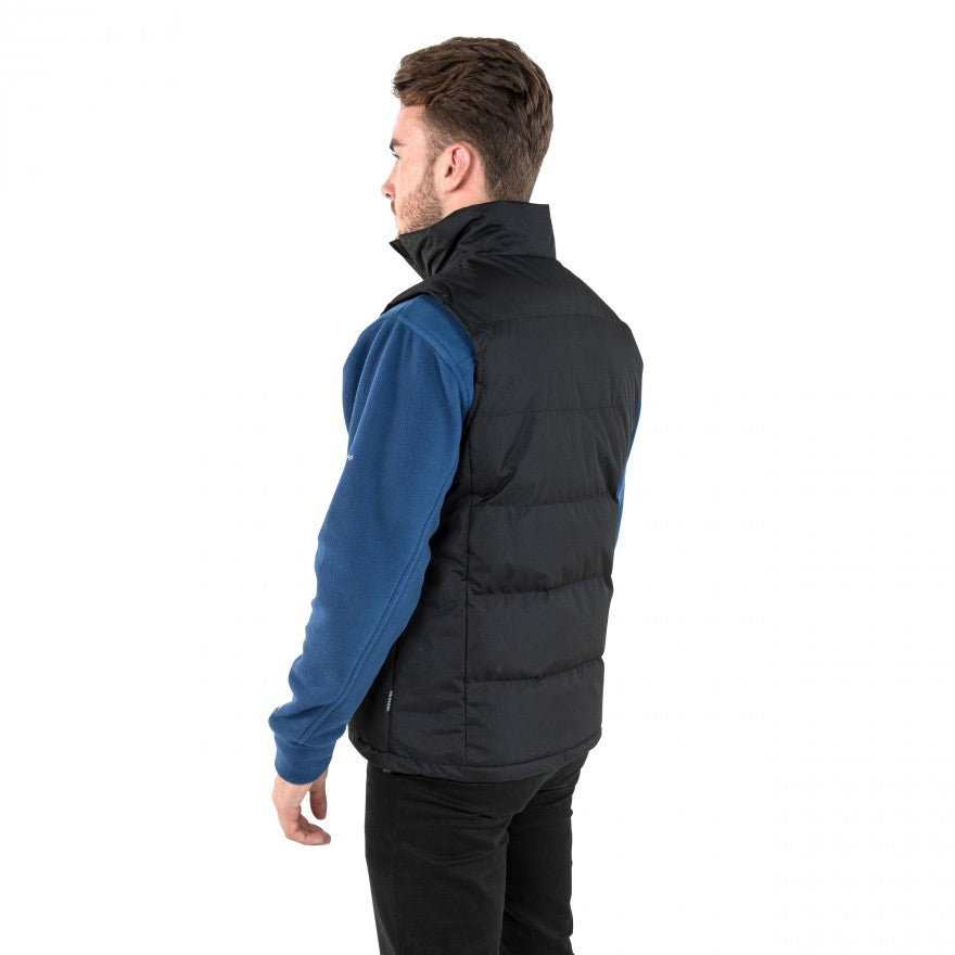 Clasp Mens Padded Gilet - Black