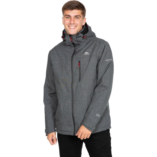 Fyfinn Men's Padded Waterproof Jacket in Dark Grey