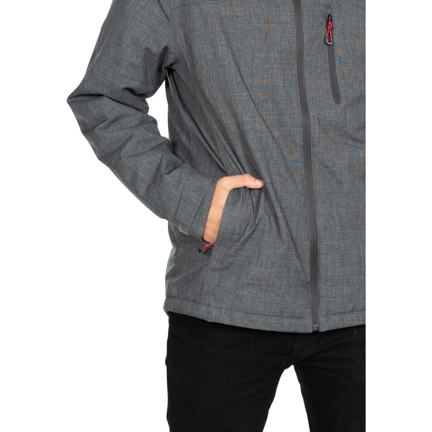 Fyfinn Men's Padded Waterproof Jacket in Dark Grey