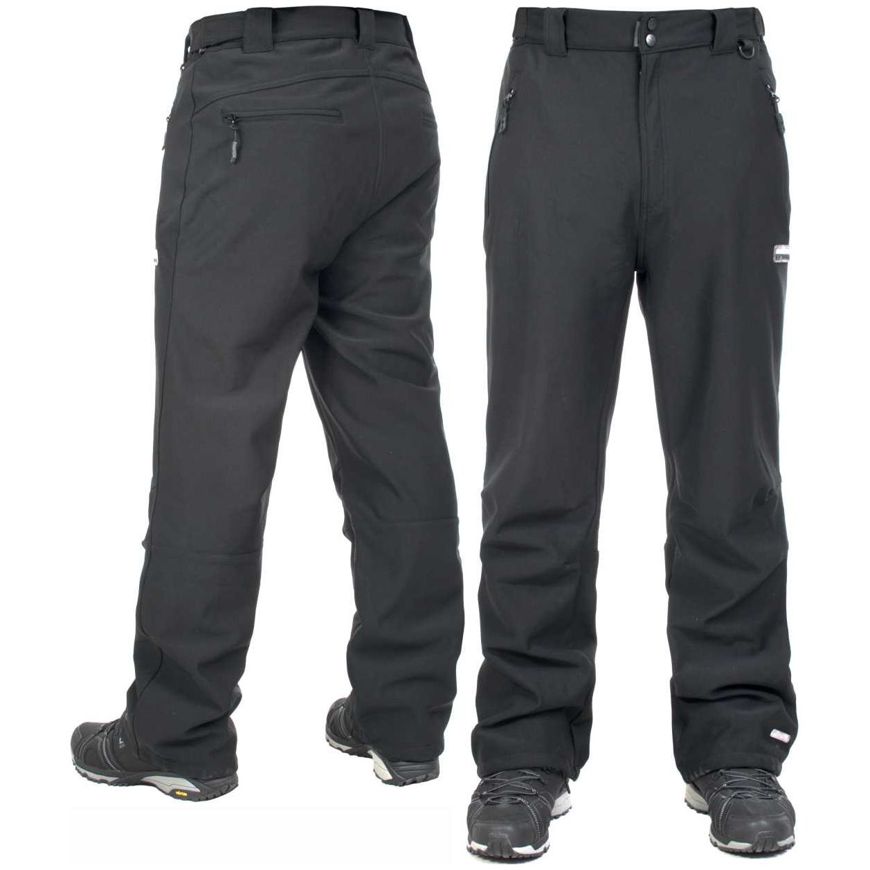 Hemic Mens Water Resistant Softshell Trousers - Black