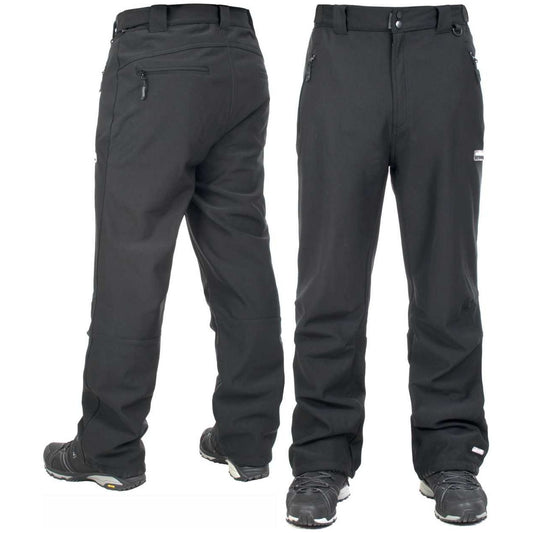 Hemic Mens Water Resistant Softshell Trousers - Black