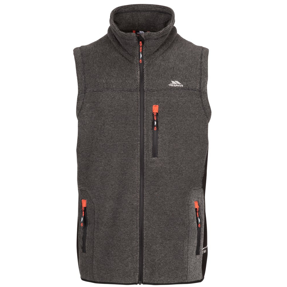Trespass heavyweight grey and black fleece gilet