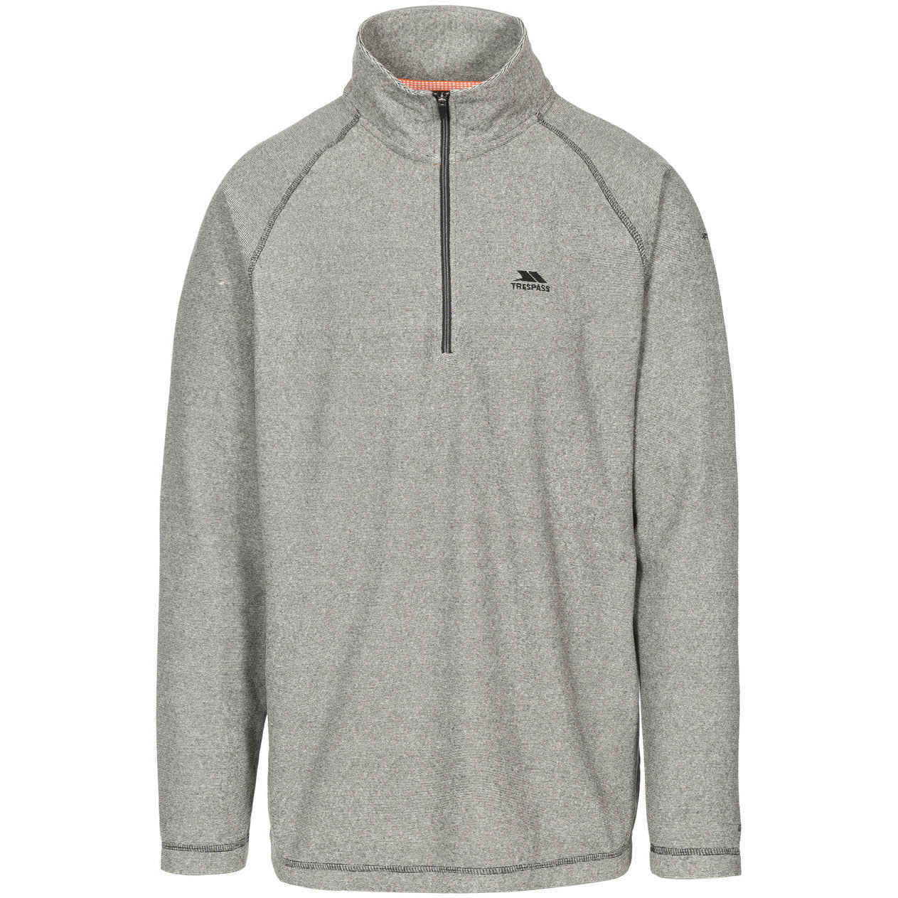 Keynote Mens Half Zip Fleece Top in  Black / Grey
