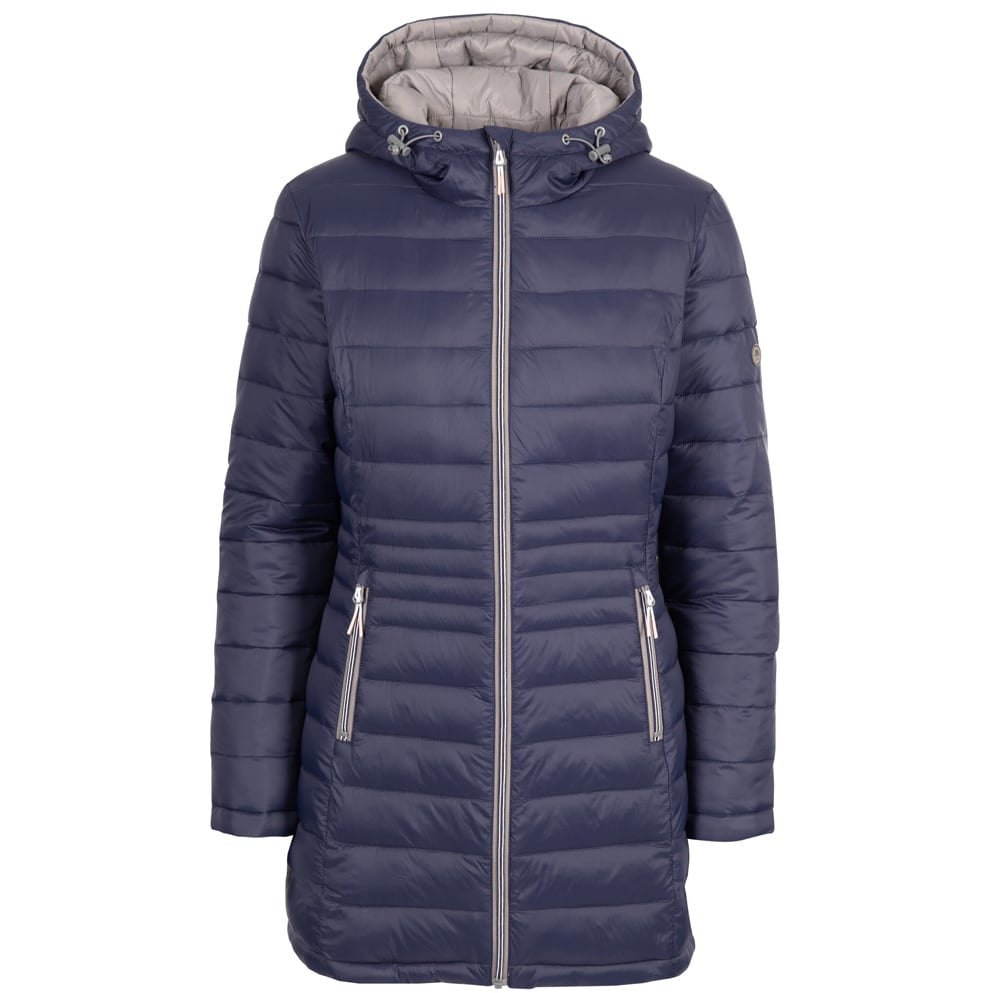 Mavis Women's Reversable Padded Jacket in Navy and Grey