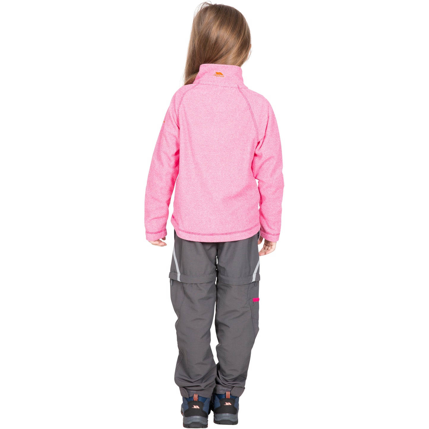 Meadows Girls' 1/2 Zip Fleece Jumper in Pink Lady