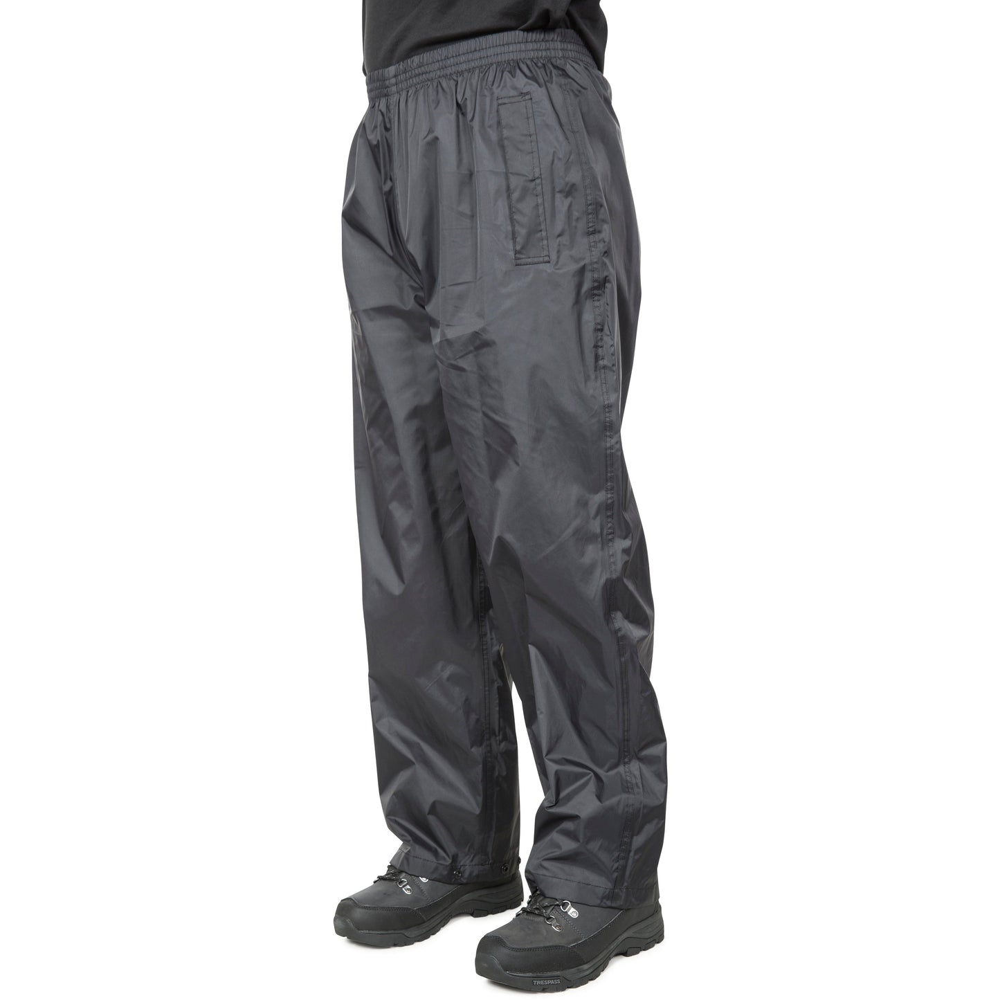 Qikpac Adults Unisex Pack Away Waterproof Trousers - Black