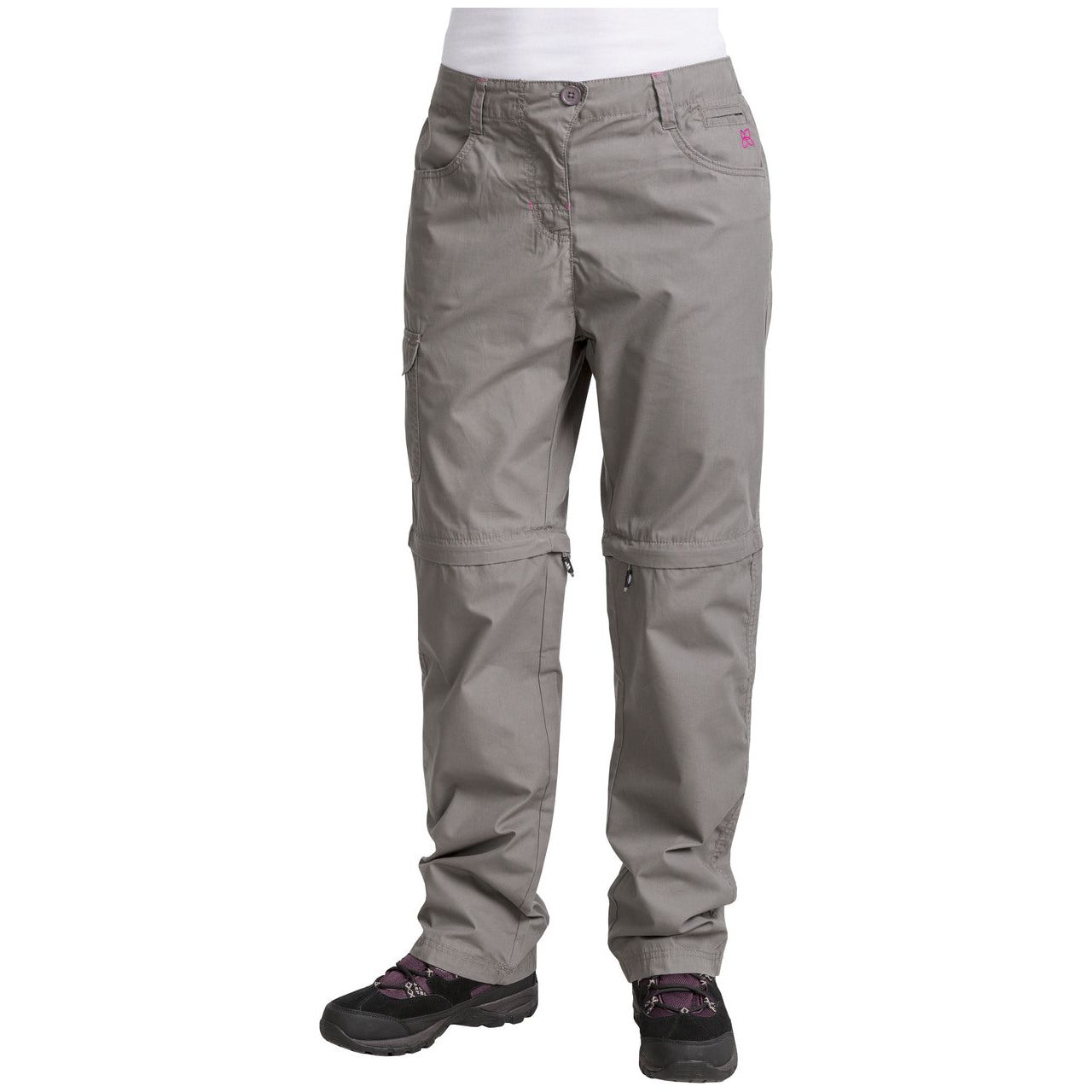 Rambler Convertible Womens Walking Trousers (Zip Off Legs) - Storm Grey