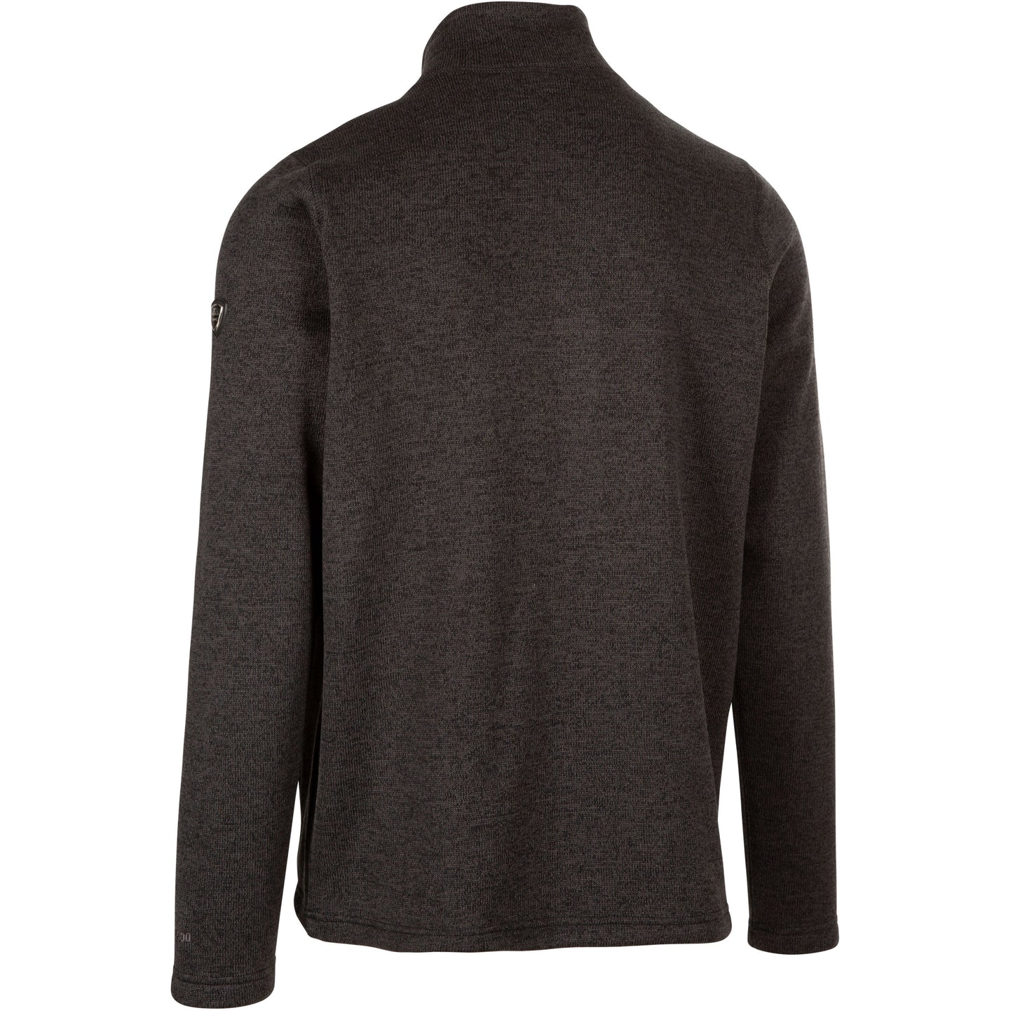 Rundel Men's Fleece Top / Jacket in Dark Grey Marl