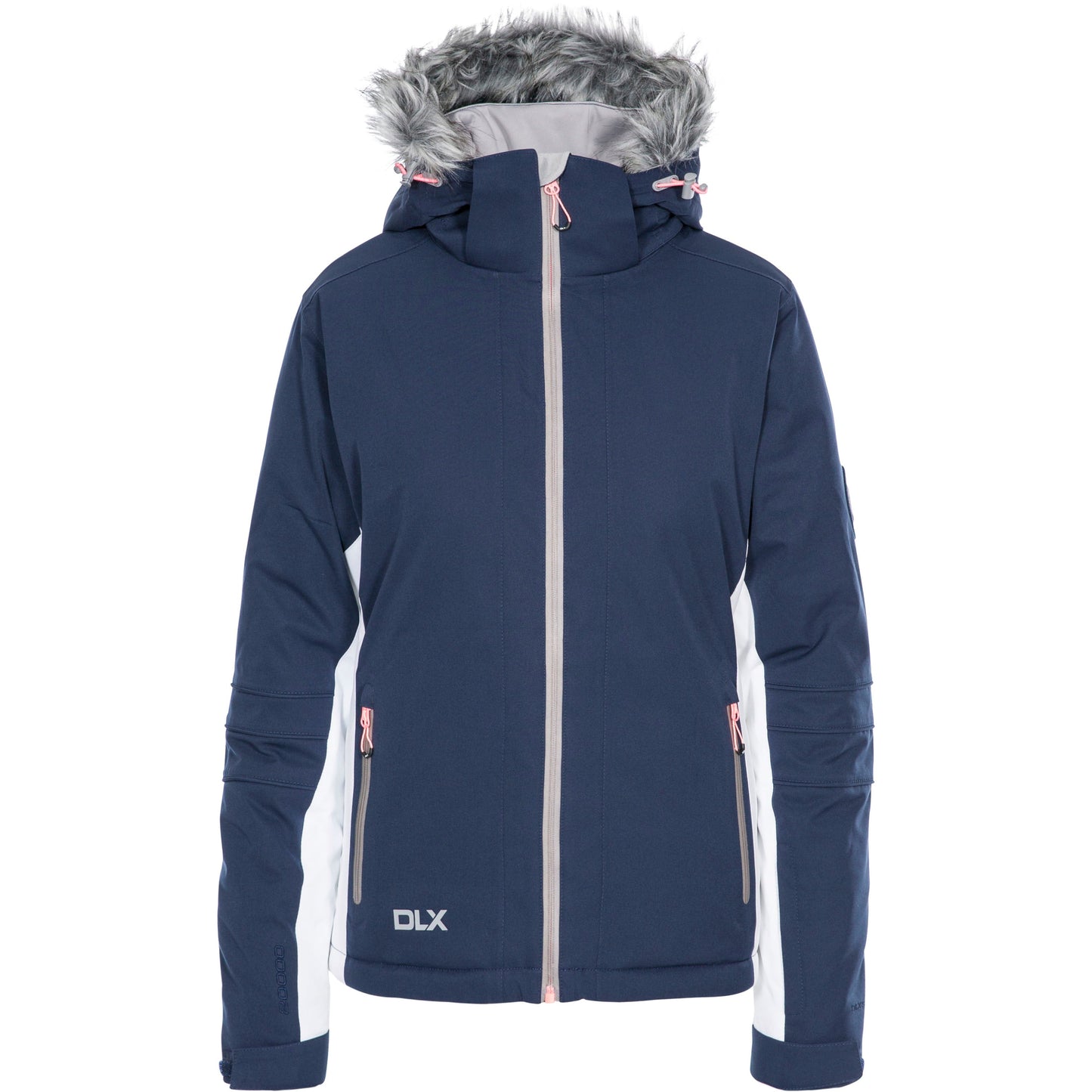 Trespass Womens DLX Luxury Padded Ski Jacket Sandrine in Navy