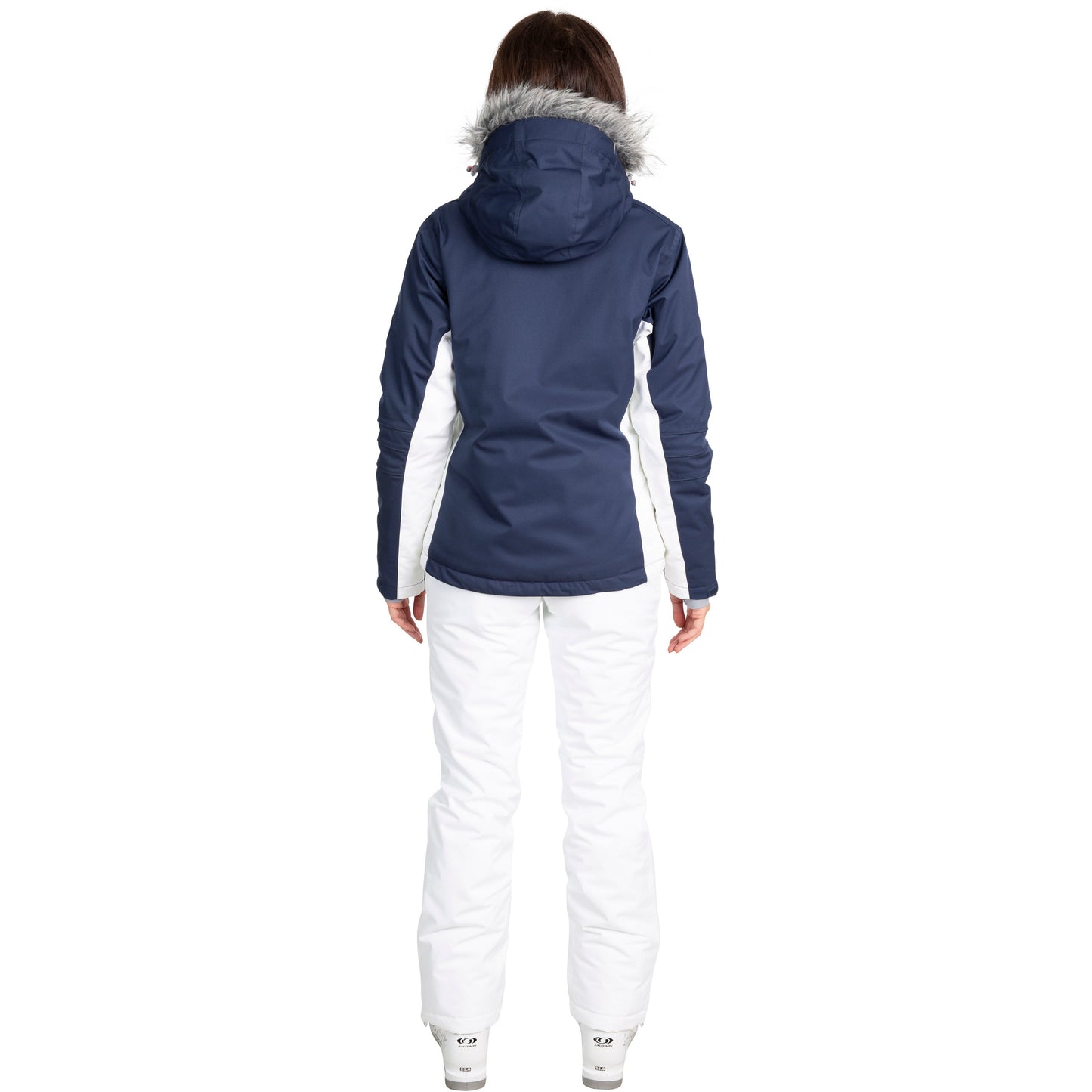 Trespass Womens DLX Luxury Padded Ski Jacket Sandrine in Navy