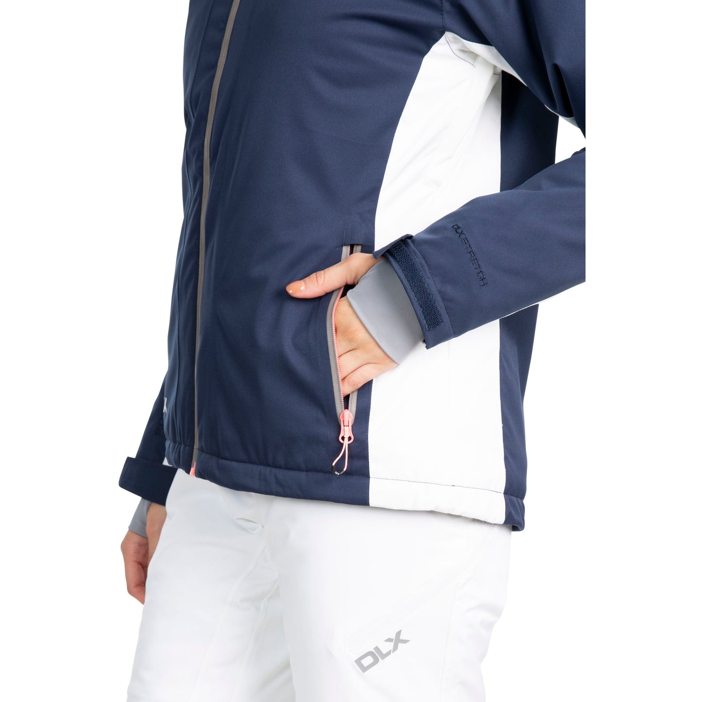 Trespass Womens DLX Luxury Padded Ski Jacket Sandrine in Navy