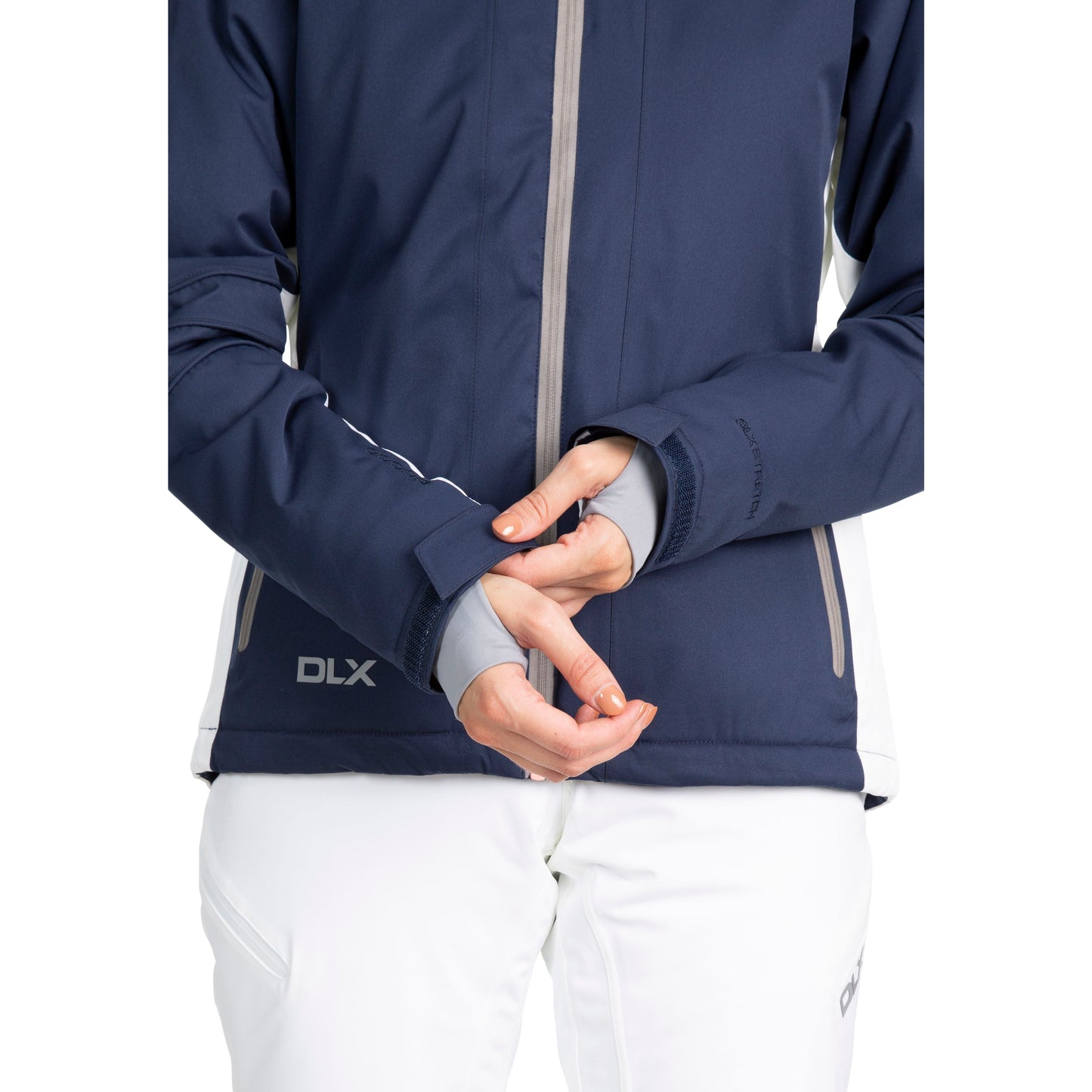 Trespass Womens DLX Luxury Padded Ski Jacket Sandrine in Navy