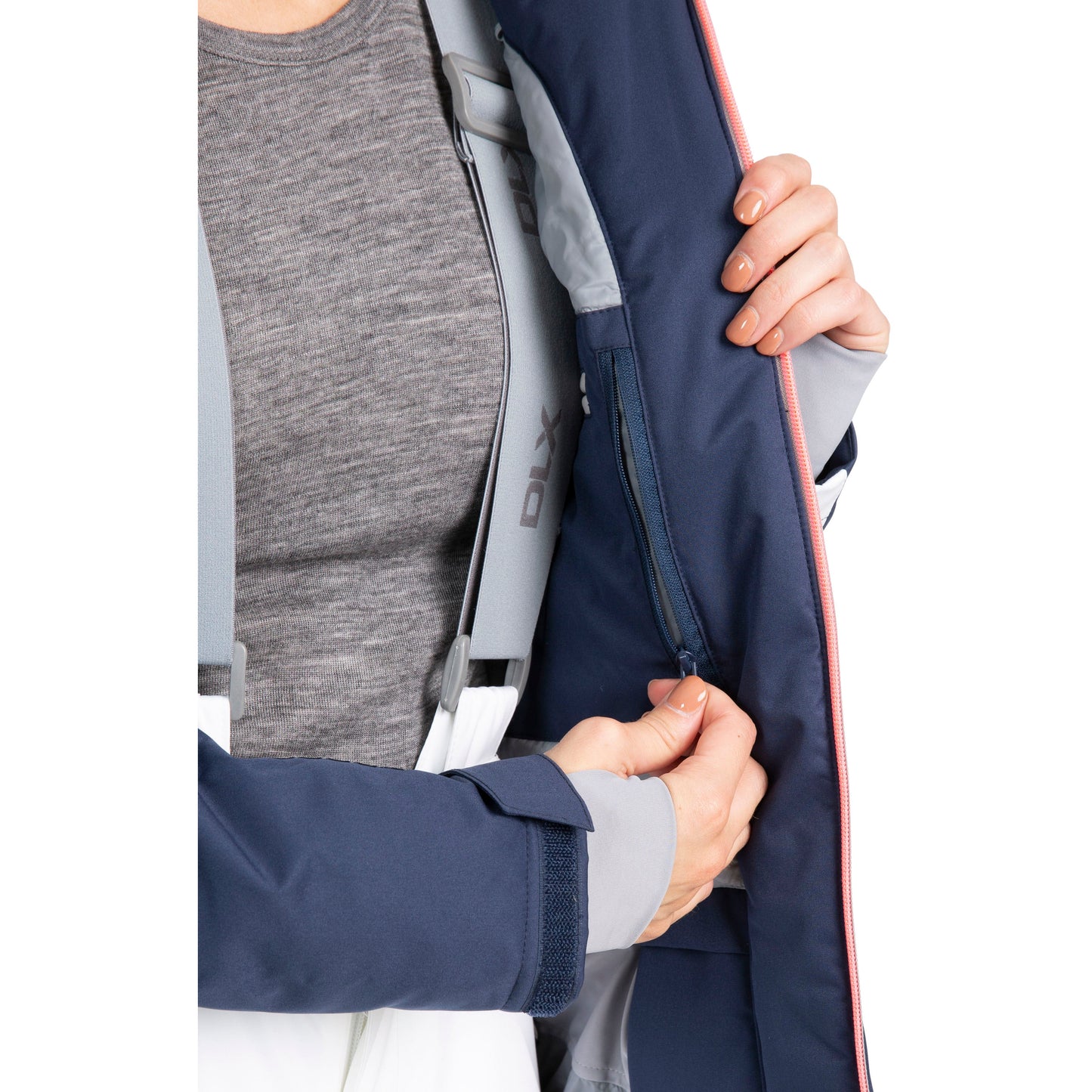 Trespass Womens DLX Luxury Padded Ski Jacket Sandrine in Navy