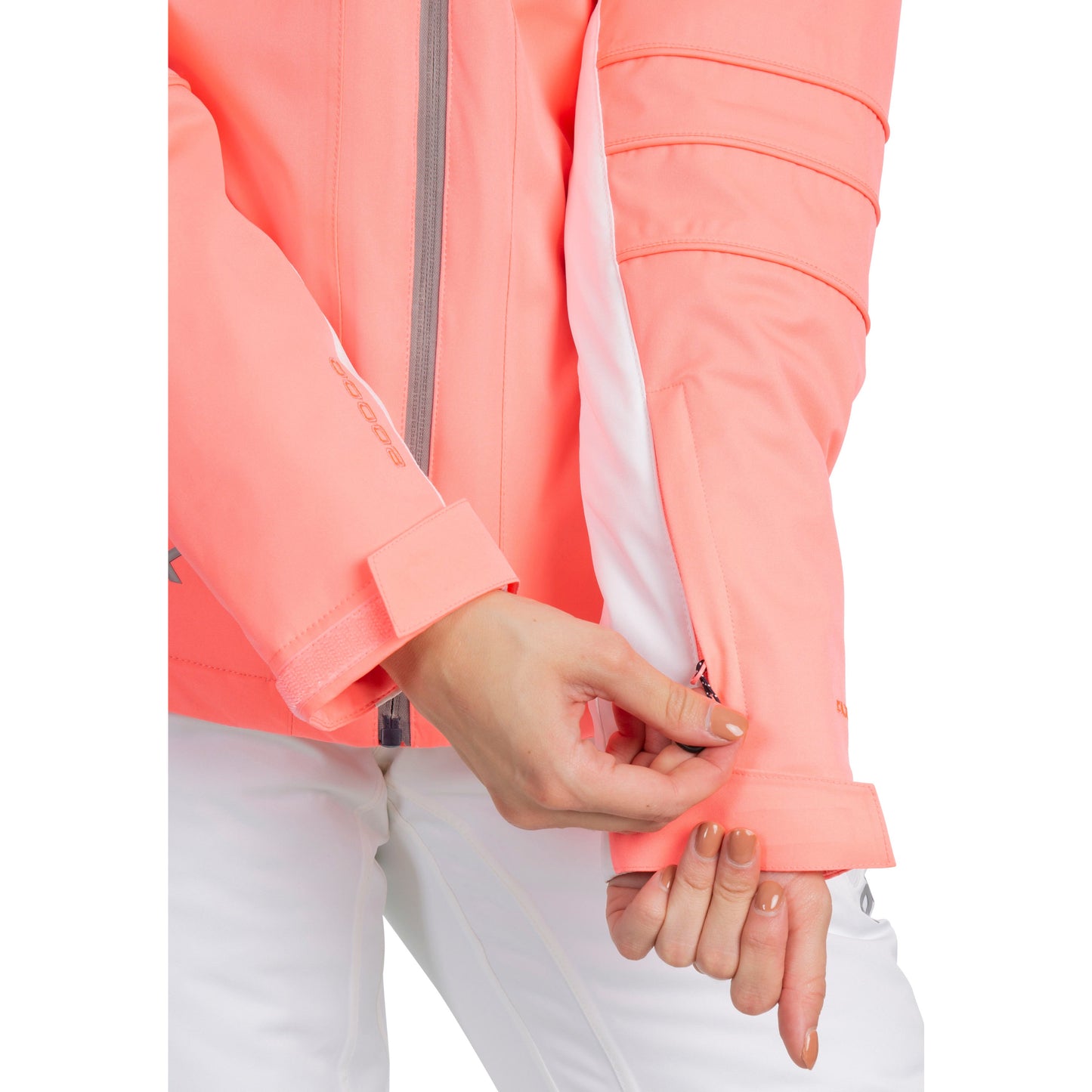 Trespass Womens DLX Luxury Ski Jacket Sandrine in Neon Coral