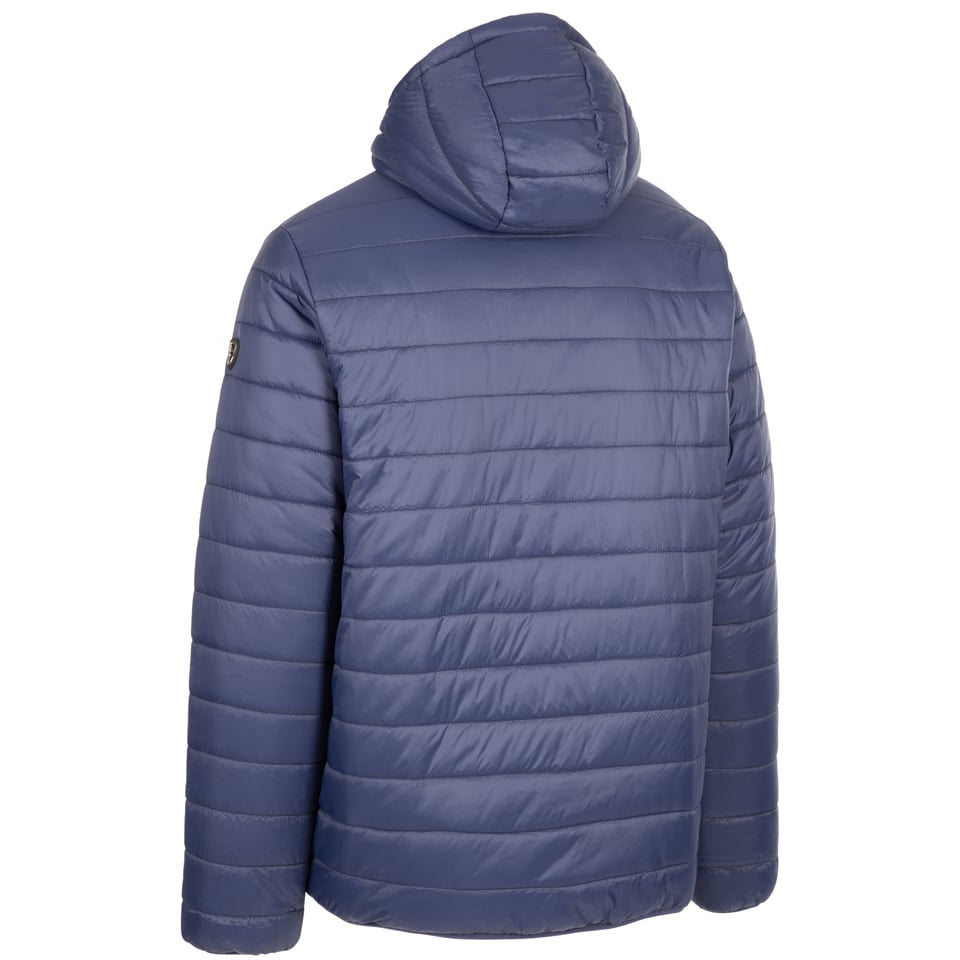 Trespass Mens Reversible Padded Jacket Senby in Navy / Orange