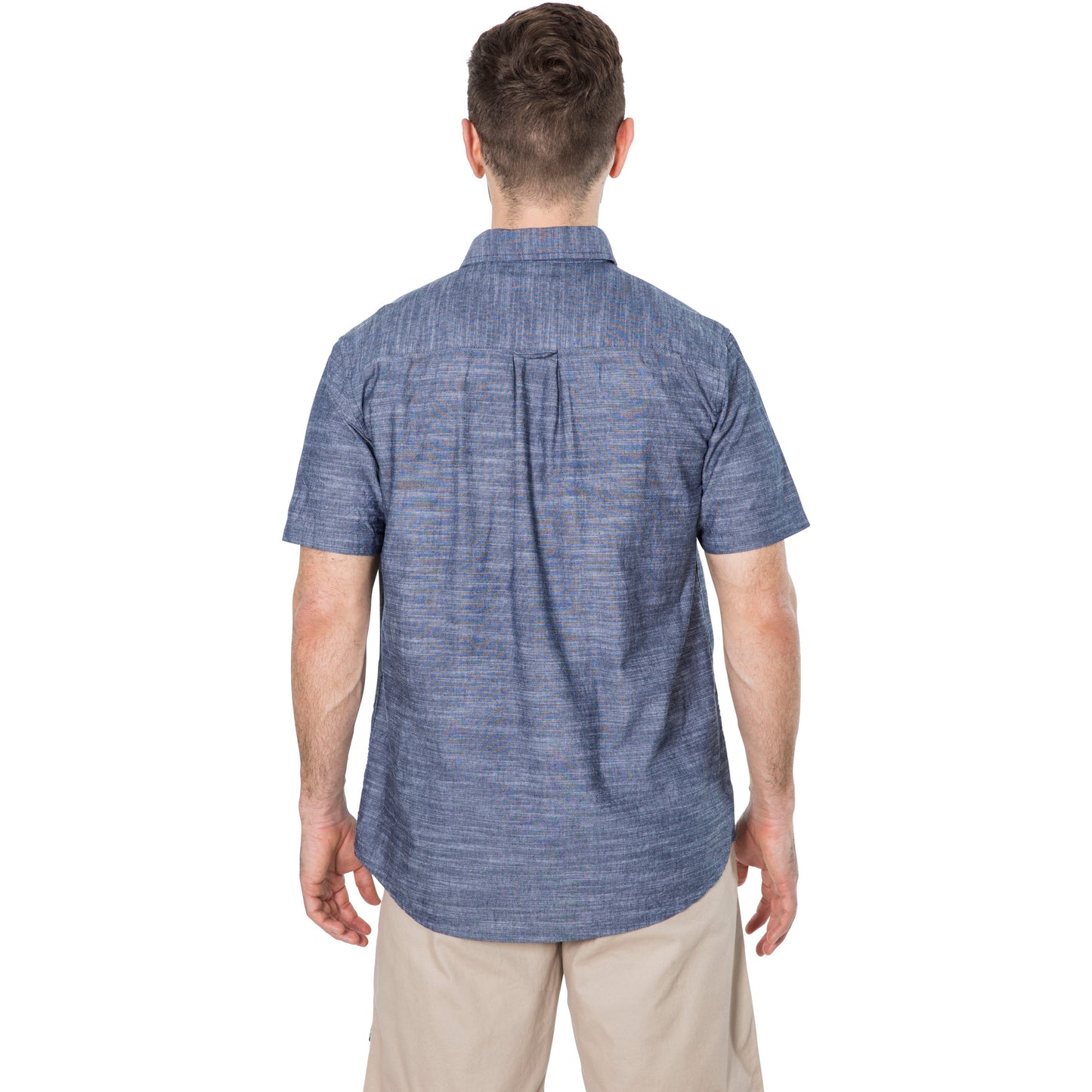 Slapton Men's Casual Short Sleeve Shirt in Navy