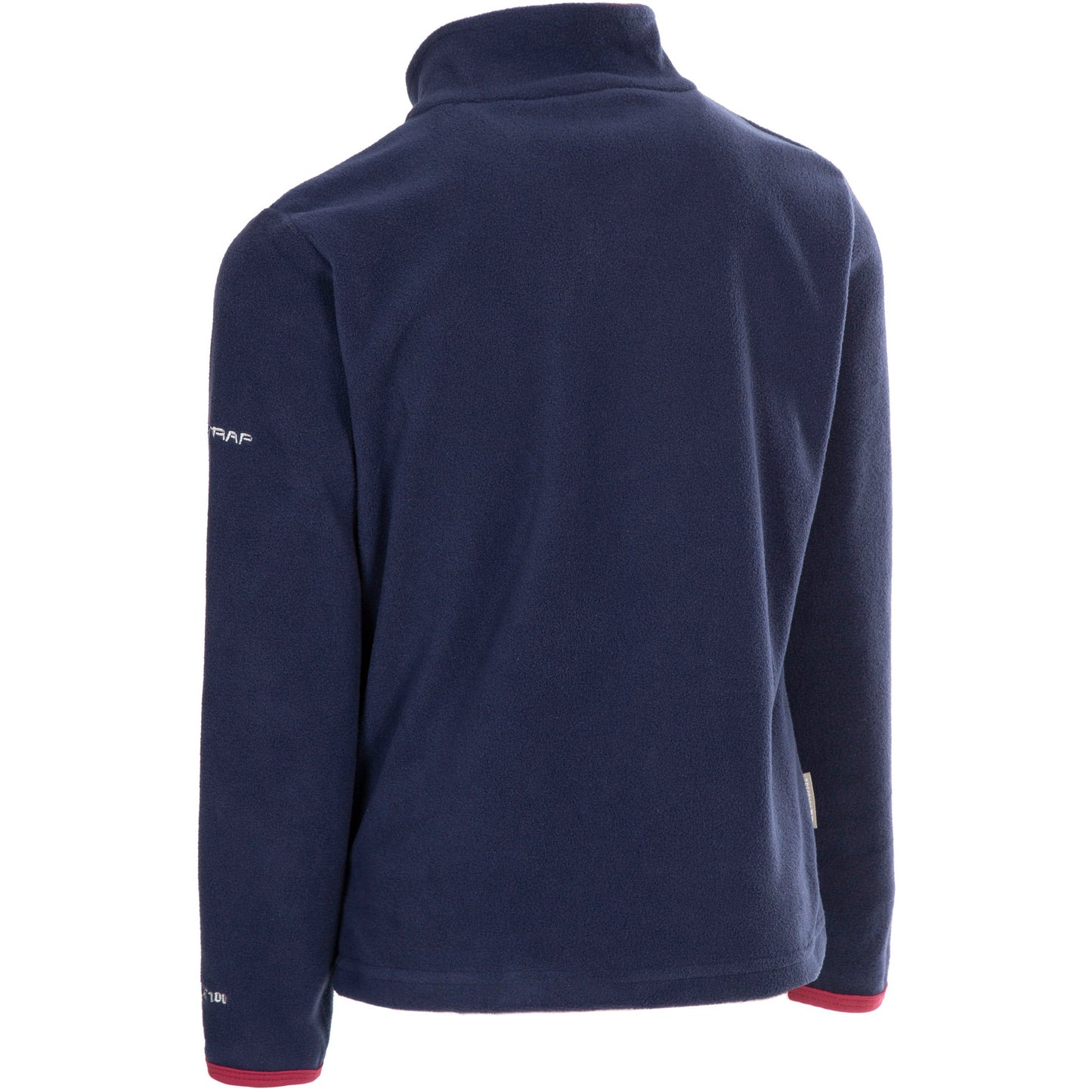 Sybil Girls Fleece Jumper in Navy and Berry