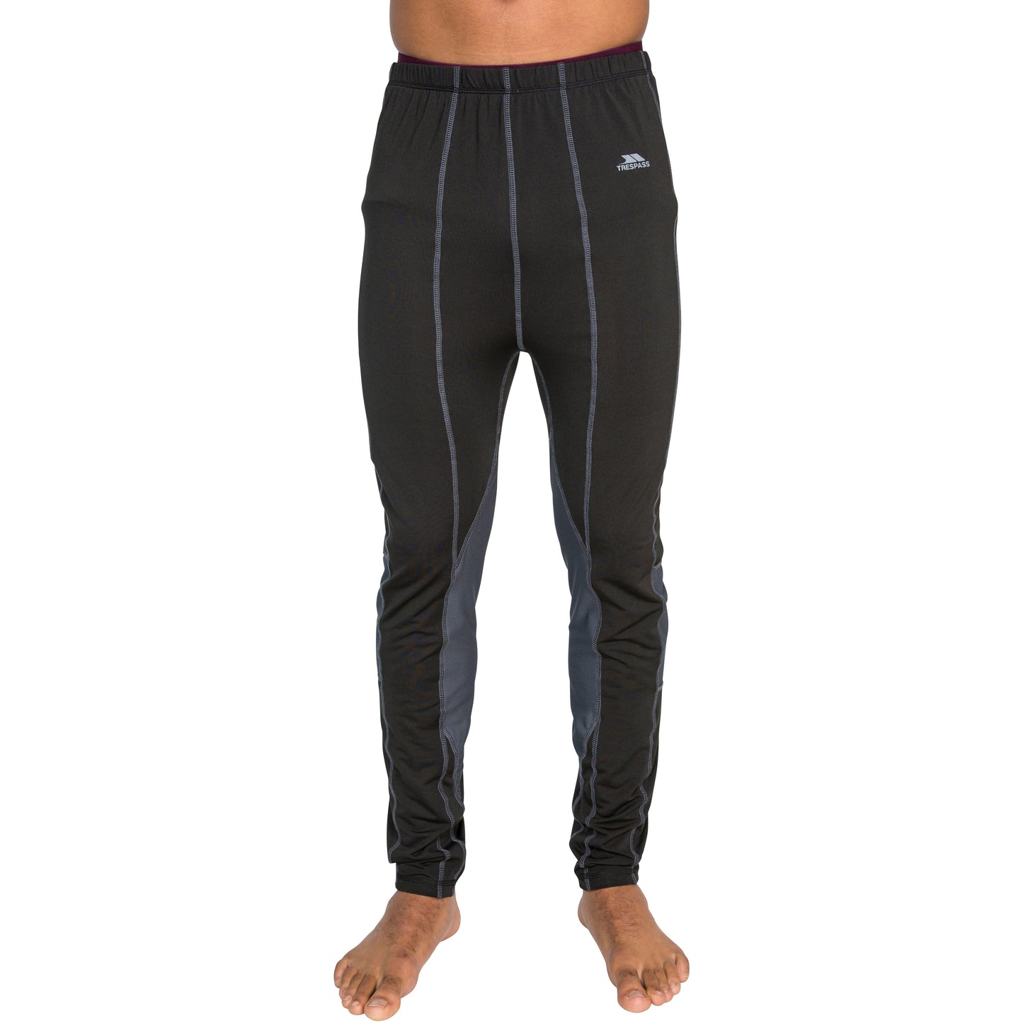 Trespass Mens Baselayer Pants Tactic in Black