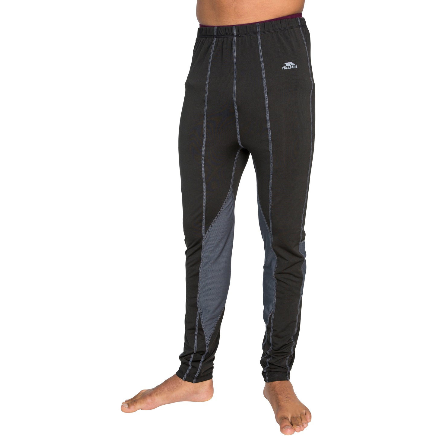 Trespass Mens Baselayer Pants Tactic in Black