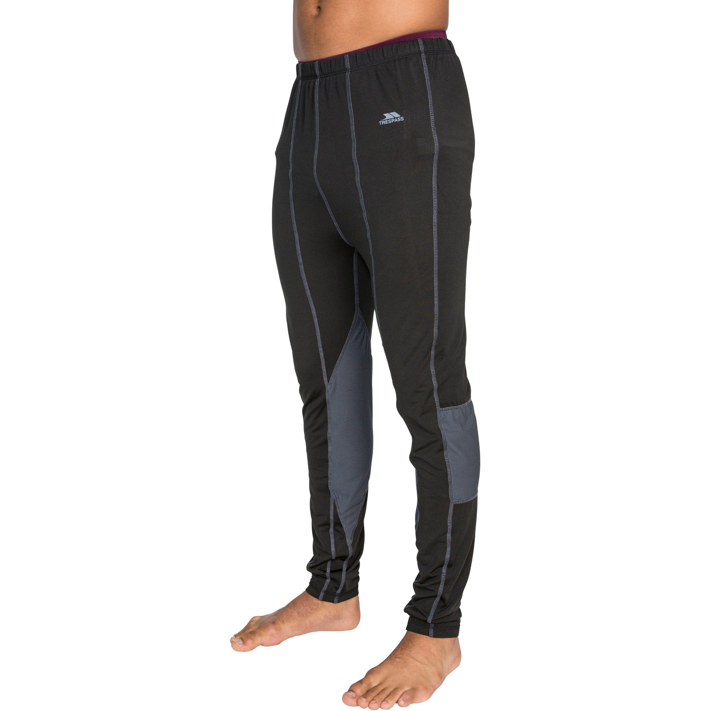 Trespass Mens Baselayer Pants Tactic in Black