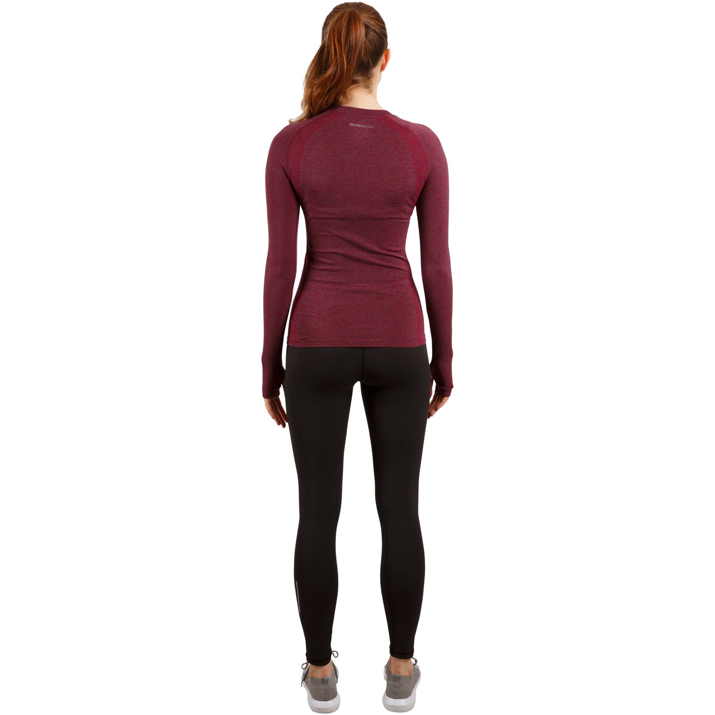 Welina Women's Long Sleeved Active Top in Berry Marl