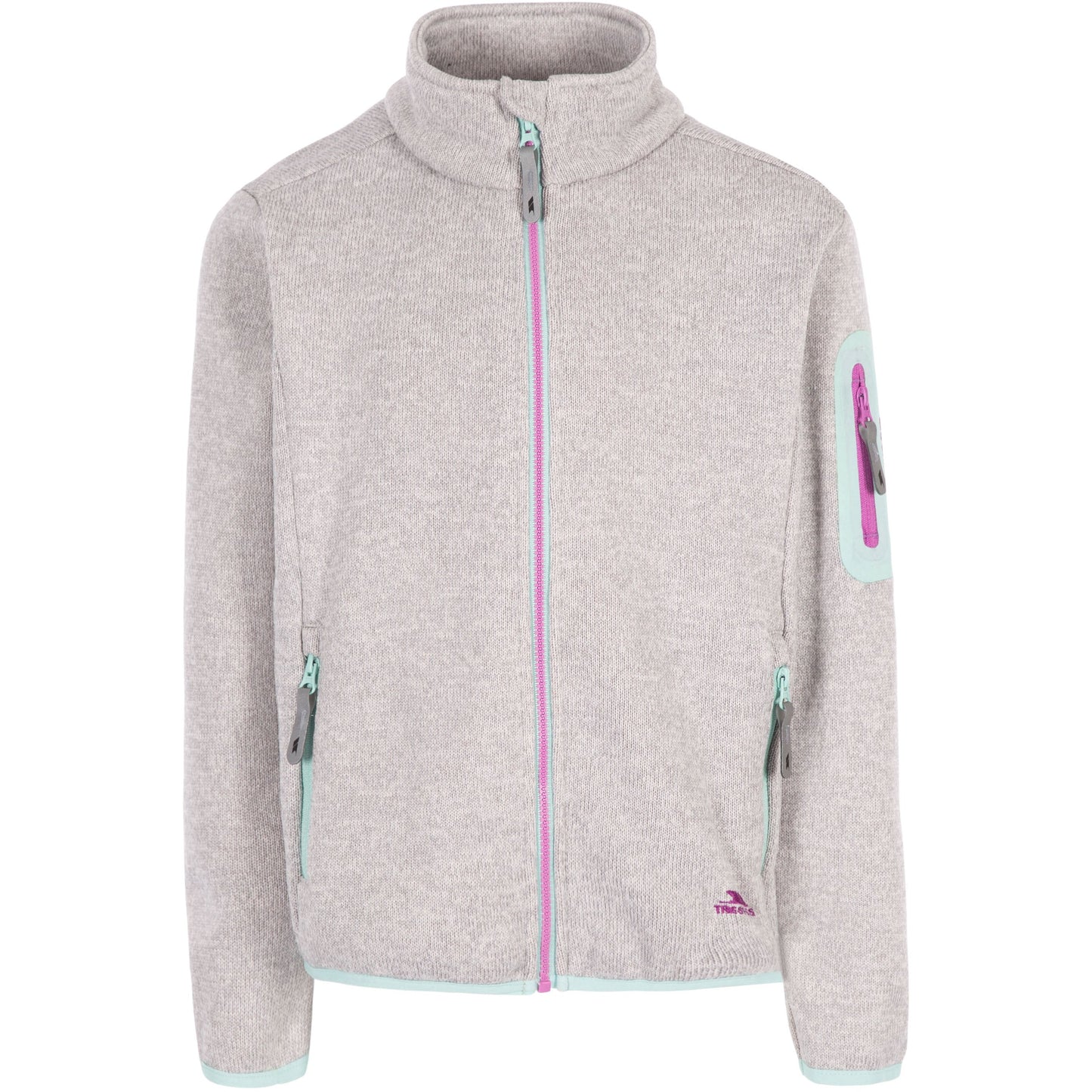 Whisk Kids Recycled Yarn Fleece in Pale Grey
