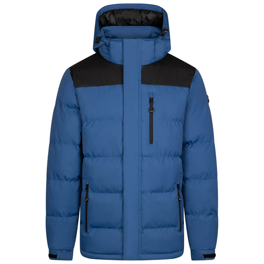 Ahmor Men's Padded Casual Jacket in Indigo
