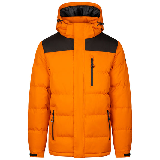 Ahmor Men's Padded Casual Jacket in Orange Spice