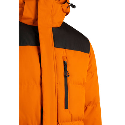 Ahmor Men's Padded Casual Jacket in Orange Spice