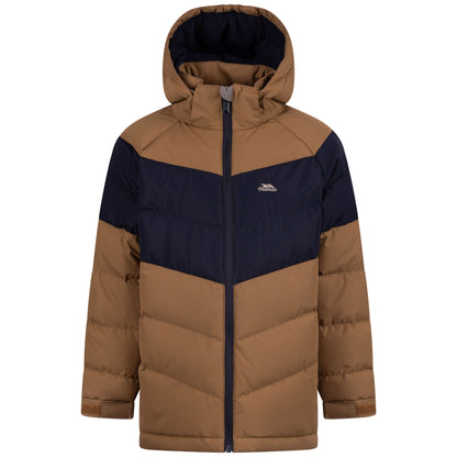Alderly Kids Waterproof Padded Jacket in Brown