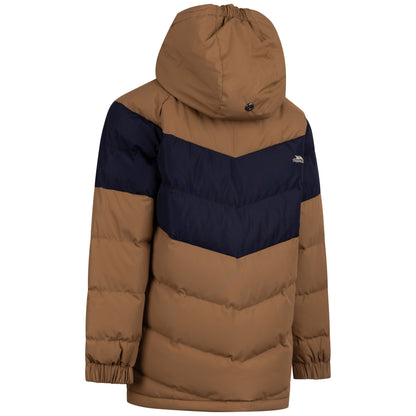Alderly Kids Waterproof Padded Jacket in Brown