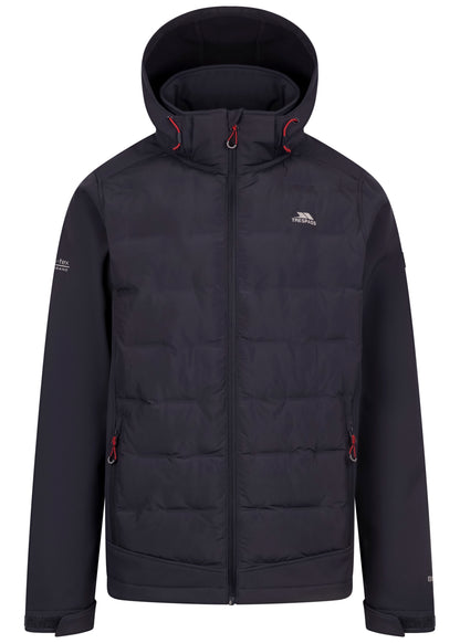Alwero Men's Hybrid Softshell Jacket in Dark Flint